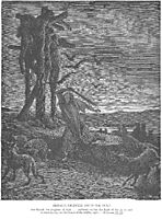 Rizpah-s Kindness toward the Dead, dore