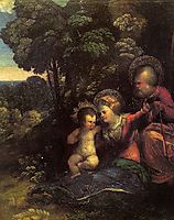 The Rest on The Flight into Egypt, dossi