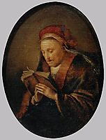 Old Woman Praying, c.1640, dou