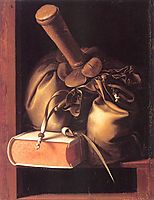 Still Life with Book and Purse, dou