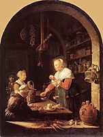 The Village Grocer, 1647, dou