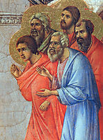 Appearance of Christ to the apostles (Fragment), 1311, duccio