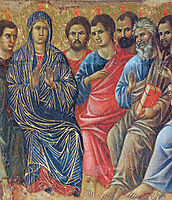 Descent of the Holy Spirit upon the Apostles (Fragment) , 1311, duccio