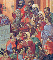 Entry into Jerusalem (Fragment), 1311, duccio