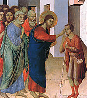 Healing the man born blind (Fragment), 1311, duccio