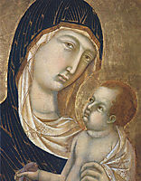 Madonna and Child (Fragment), duccio