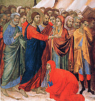 Raising of Lazarus (Fragment), 1311, duccio