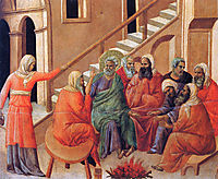 Renunciation of Peter, 1311, duccio