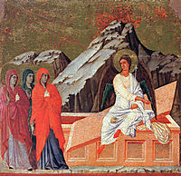 The Three Marys at the Tomb, 1311, duccio