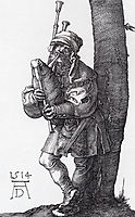 The Bagpiper, 1514, durer