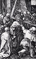 Bearing Of The Cross, Engraved Passion, 1512, durer