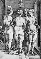 The Four Witches, 1497, durer