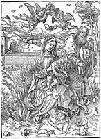 Holy Family with three Hares , 1498, durer