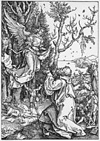 Joachim and the Angel from the -Life of the Virgin-, 1511, durer