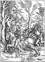 The Knight and the Landsknecht, durer