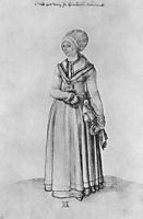 Nuremberg woman in house dress, durer