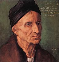 Portrait of Nuremberger Painter Michael Wolgemut, 1516, durer