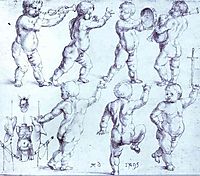 Putti Dancing and Making Music, 1495, durer