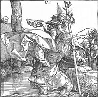 St.Christopher carrying the Infant Christ, 1511, durer