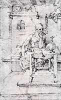 St. Jerome In His Study (Without Cardinal`s Robes), durer