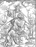 St John`s Vision of Christ and the Seven Candlesticks, 1498, durer