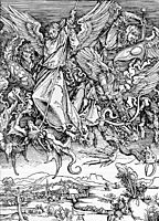 St Michael Fighting the Dragon, 1498, durer