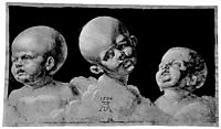 Three children-s heads, durer