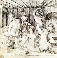 Woman`s Bath, c.1496, durer