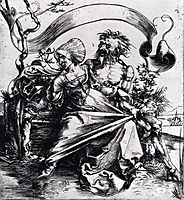 Young Woman Attacked By Death, 1495, durer
