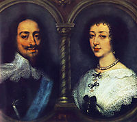 Charles I of England and Henrietta of France, 16, dyck