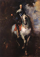 Equestrian Portrait of Charles I, King of England, 1635-1640, dyck