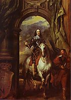 Equestrian Portrait of Charles I, King of England with Seignior de St Antoine, 1633, dyck