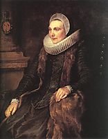 Maria Bosschaerts, Wife of Adriaen Stevens, dyck