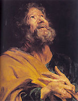 The Penitent Apostle Peter, 1617-1618, dyck