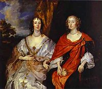 Portrait of Anna Dalkeith, Countess of Morton, and Lady Anna Kirk, c.1631, dyck