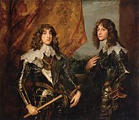 Portrait of the Princes Palatine Charles Louis I and his Brother Robert, 1637, dyck