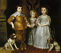 Portrait of the Three Eldest Children of Charles I, 16, dyck