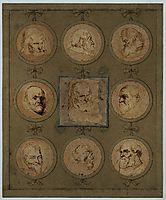 Sheet of Studies, 1635, dyck