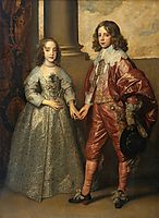 William II, Prince of Orange and Princess Henrietta Mary Stuart, daughter of Charles I of England, 1641, dyck