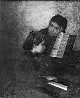 At the Piano, c.1871, eakins