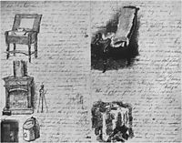 Illustrated letter written  to his family, 1866, eakins