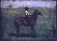 Negro boy on a bay horse, eakins