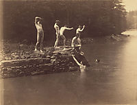 Study for The bathhole, 1883, eakins