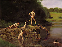 Swimming, 1884-1885, eakins