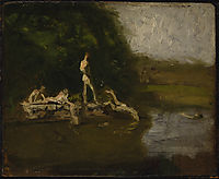 Swimming Hole sketch, eakins