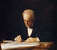 The Writing Master (Benjamin Eakins), 1882, eakins