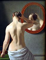 Woman Standing in Front of a Mirror, 1841, eckersberg