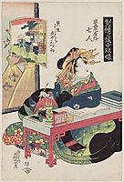 Goyu: Nanahito of the Sugata-Ebiya, 1823, eisen