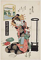 Miya: Yashio of the Ôgiya, 1823, eisen