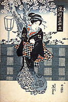 No. 2 (Ni) from the series Popular Indigo Clothing (Ryuko ai shitate) , 1835, eisen
